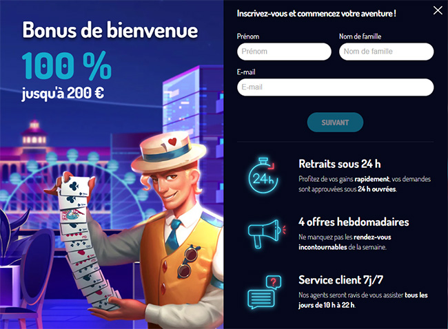 Inscription casino lucky8 Les Meilleurs Casinos en Ligne