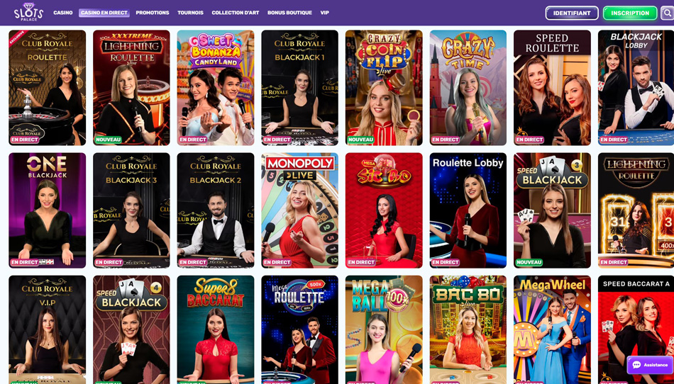 Live casino Slots Palace