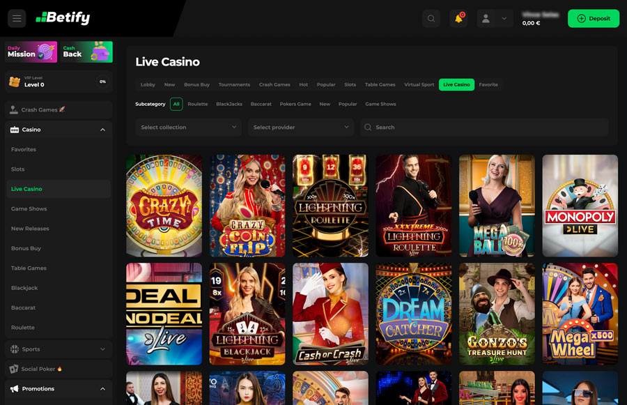 Live Casino Betify